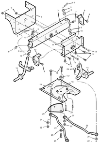Part Location Diagram of 1001452E717 Murray Assembly, Axle
